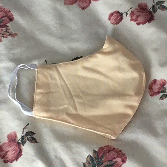 Fair Yellow, Solid Quality Face Mask - Picture 4 of 6